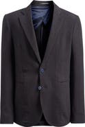 Emporio Armani Brown Textured Stretch Wool Sport Coat