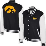 COLOSSEUM Women's Colosseum Black Iowa Hawkeyes French Baguette Full Snap Fleece Jacket
