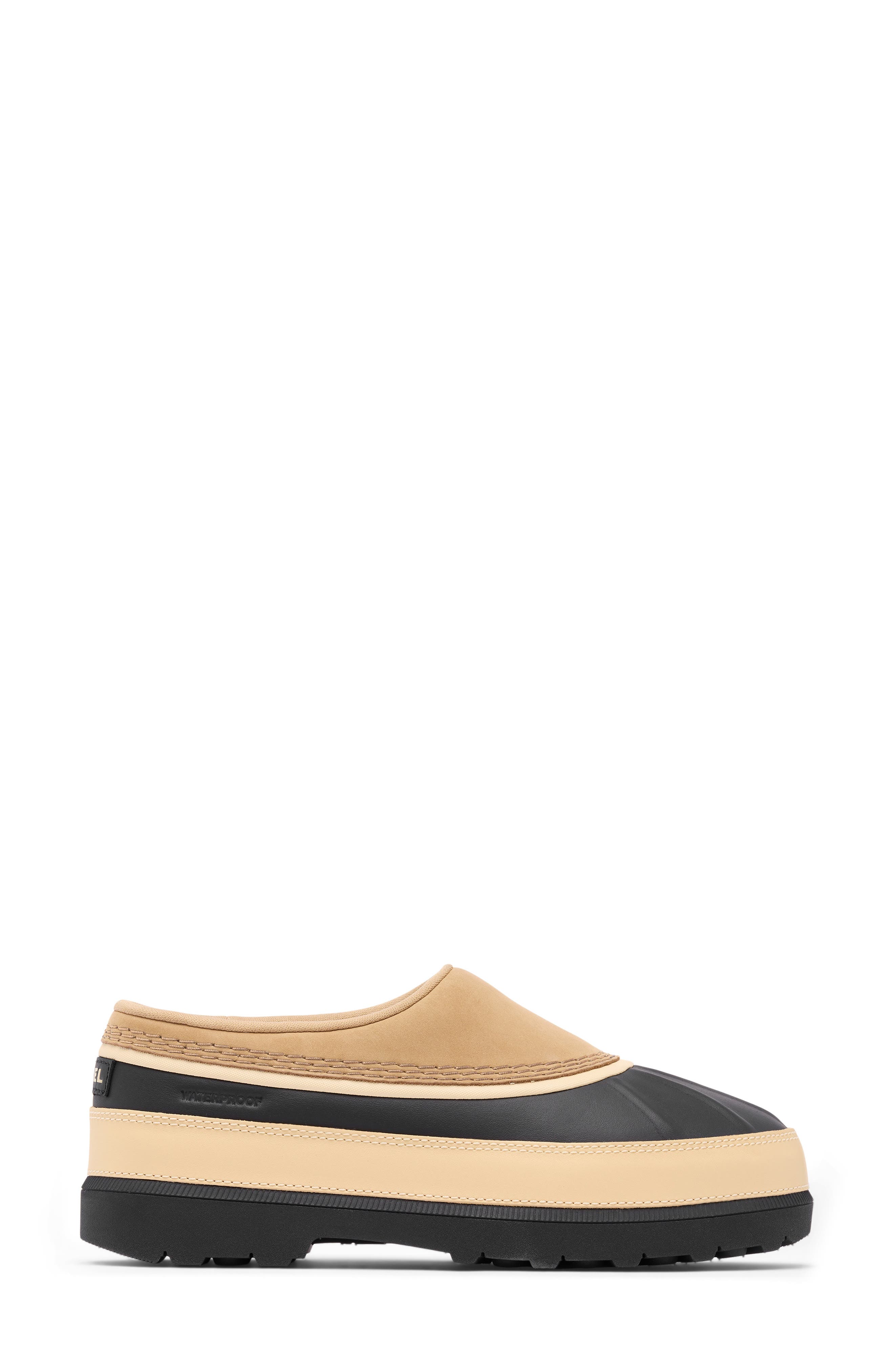 Ambler™ Waterproof Clog, Alternate, color, CARIBOU BUFF/ BLACK