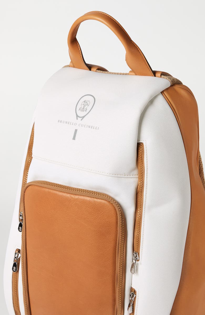 Brunello Cucinelli Padel backpack, Alternate, color, Natural