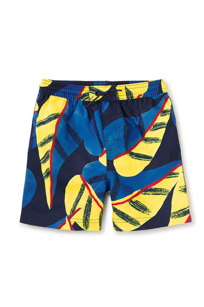 Mid-Length Swim Trunks 3.0, Main, color, Oversized Tropical Leaf