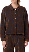 Hudson Jeans Cropped Jacquard Shirt Jacket
