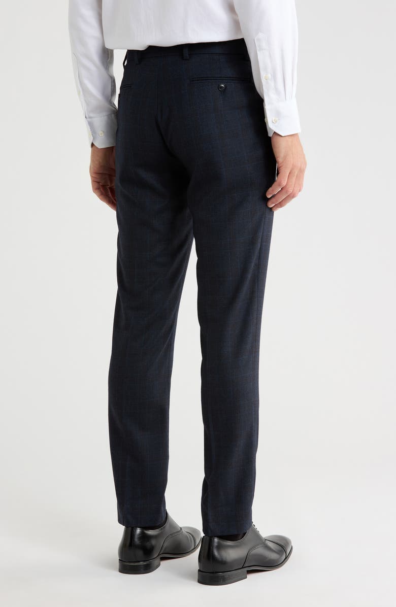 Tommy Hilfiger Wool Dress Pants, Alternate, color, Navy/ Brown