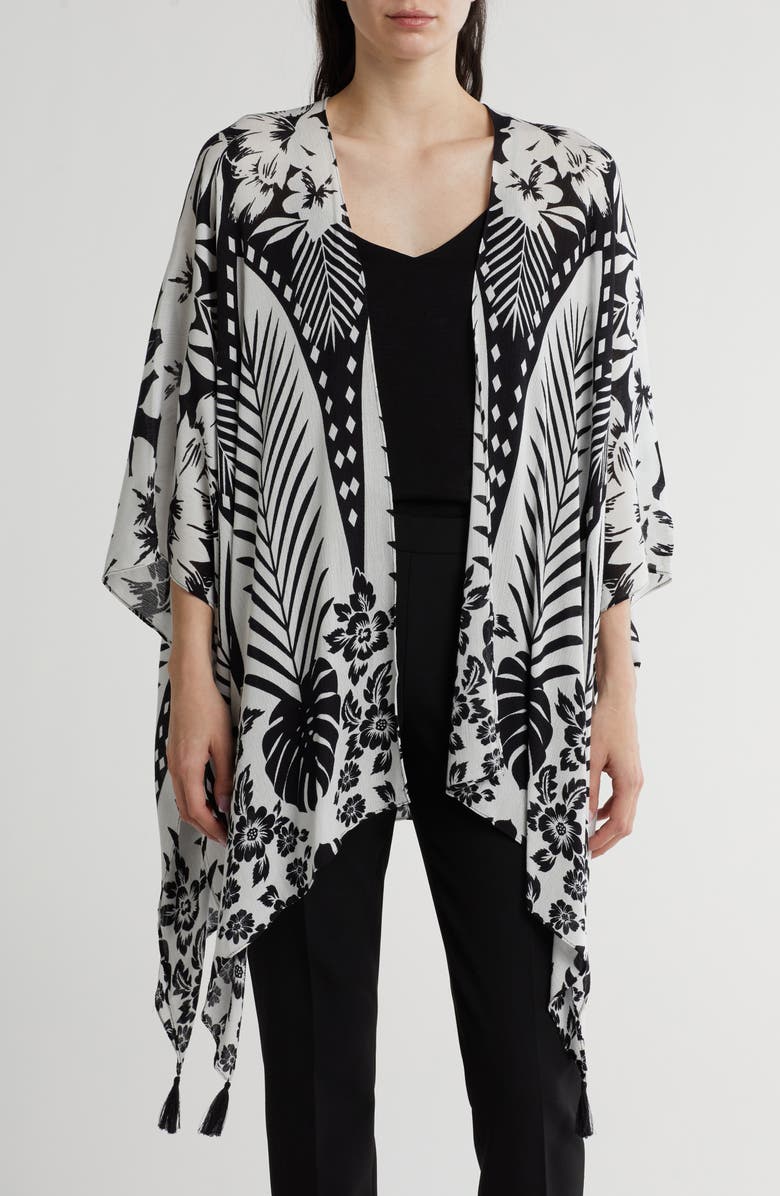 Vince Camuto Tropical Print Duster, Main, color,
