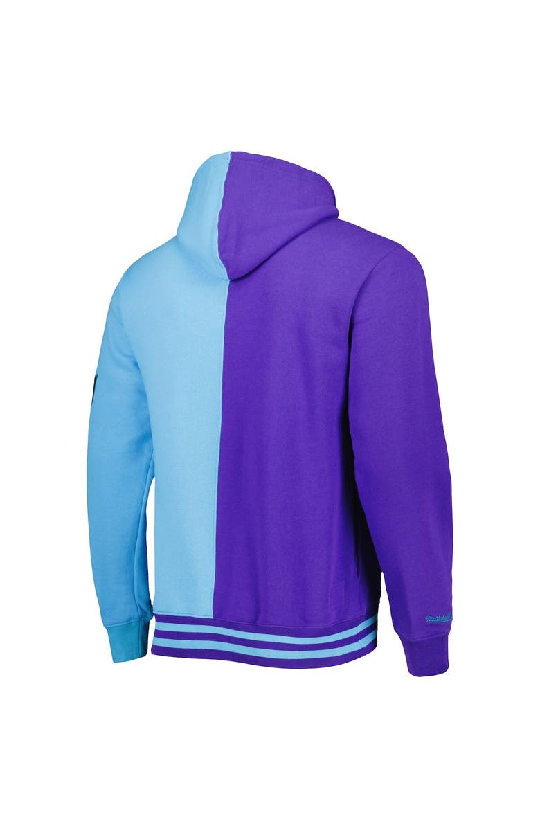 Mitchell & Ness Men's Mitchell & Ness Purple/Turquoise Utah Jazz Hardwood Classics Split Pullover Hoodie, Alternate, color, 