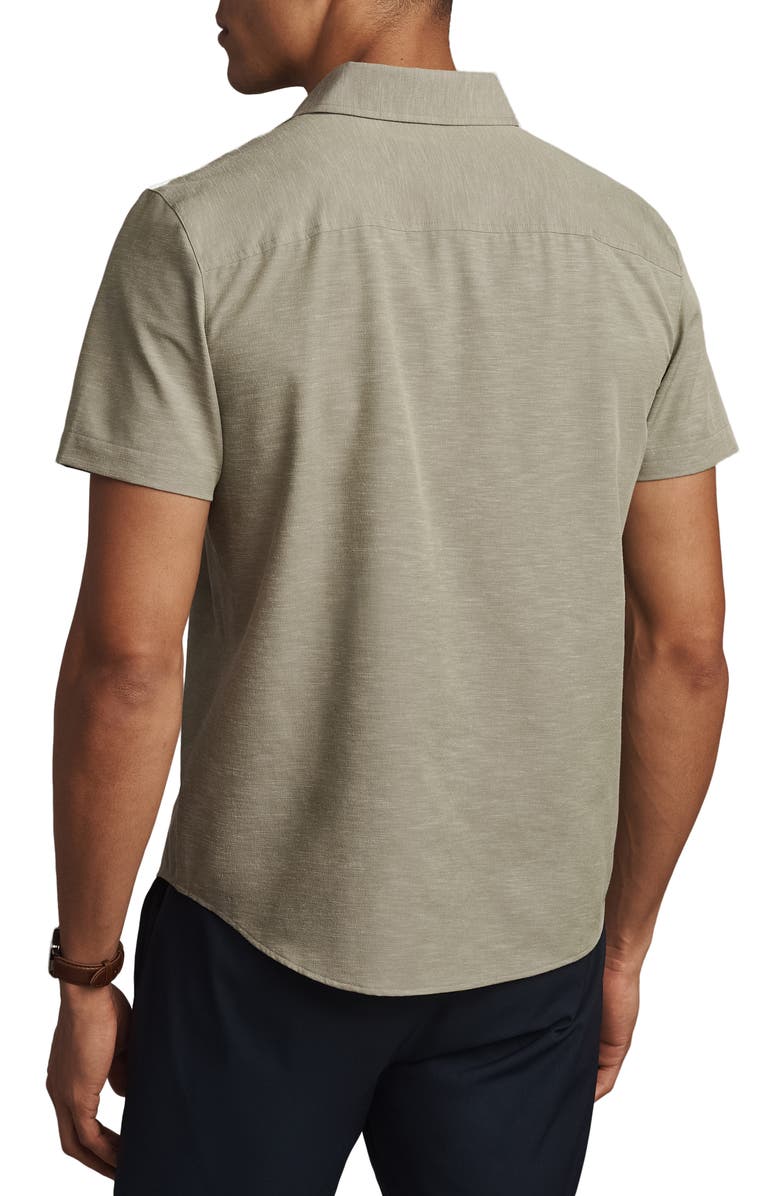 Rhone Brezza Performance Short Sleeve Button-Up Shirt, Alternate, color,