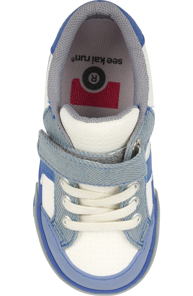 See Kai Run Kids' Connor Sneaker, Alternate, color, White/Washed Denim