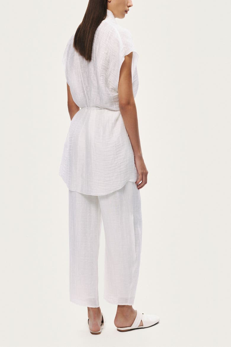 Relaxed Linen Pants, Alternate, color, White