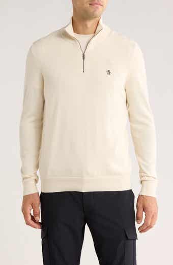 Original Penguin Half Zip Cotton Jersey Sweater