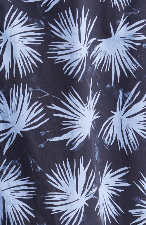 Hugo Boss Boss Drew Palm Print Stretch Camp Shirt