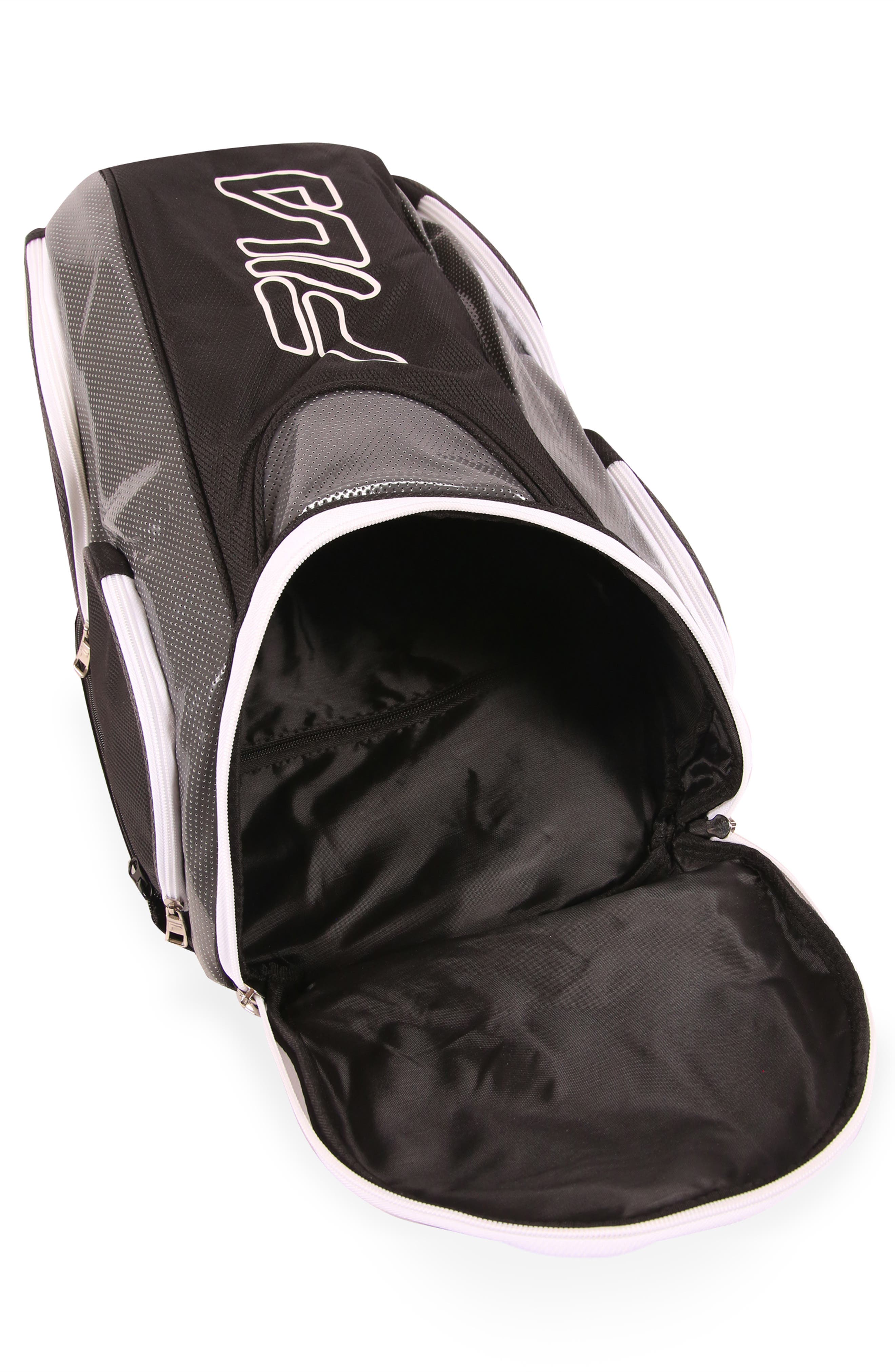 FILA Tennis Bag, Alternate, color, Grey Metallic/ Black