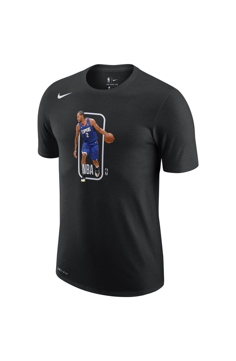 Nike Men's Nike Kawhi Leonard Black LA Clippers Performance T-Shirt, Alternate, color, 