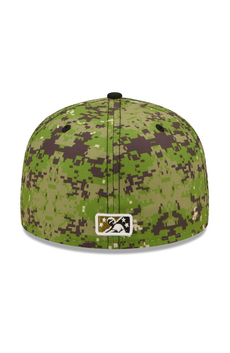 New Era Men's New Era White/Camo Norfolk Tides Theme Night 59FIFTY Fitted Hat, Alternate, color, 