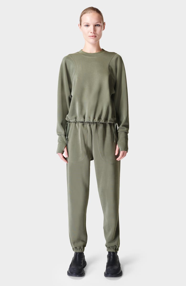 Sweaty Betty Sand Wash Crewneck Crop Sweatshirt, Alternate, color,