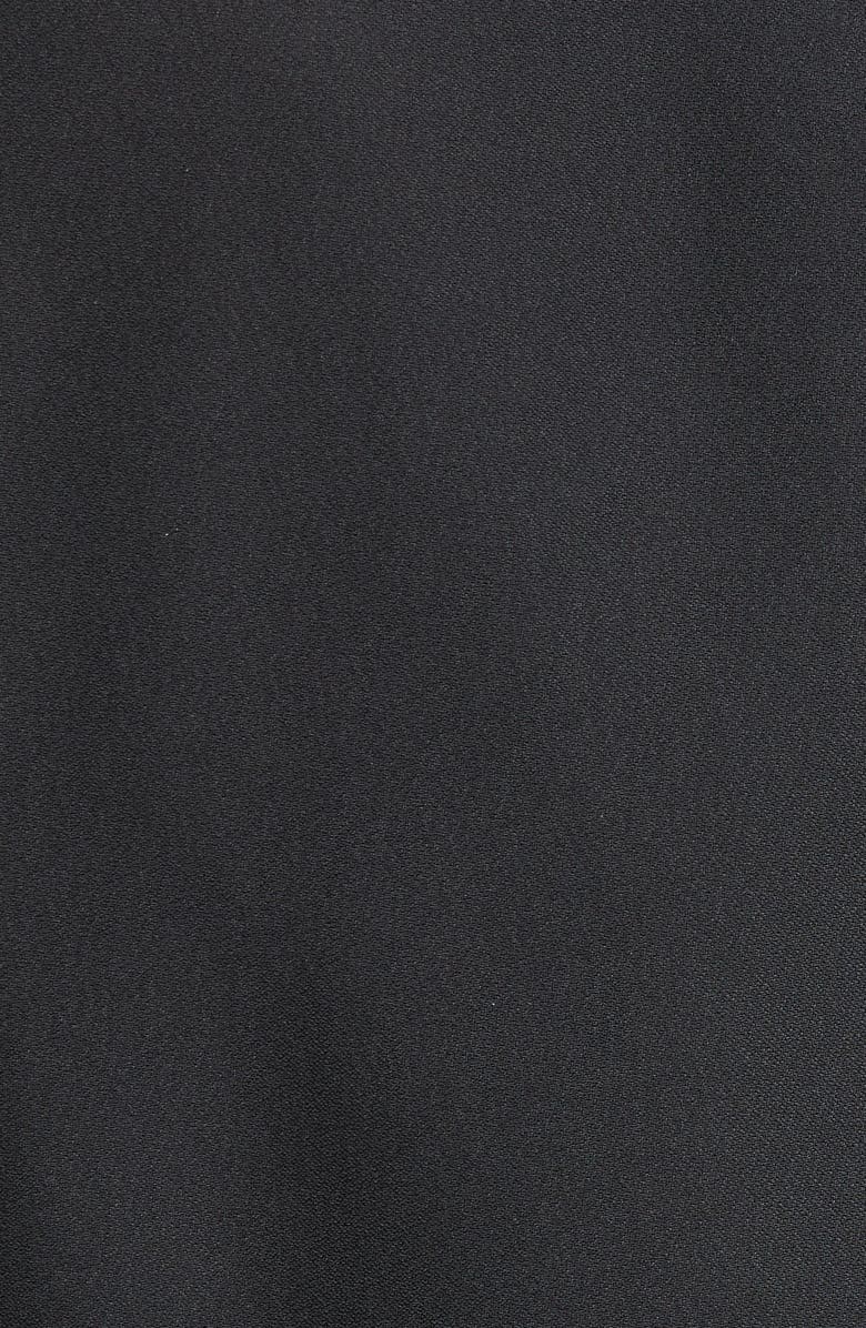 McQueen Alexander McQueen Leaf Crepe Jacket, Alternate, color, Black