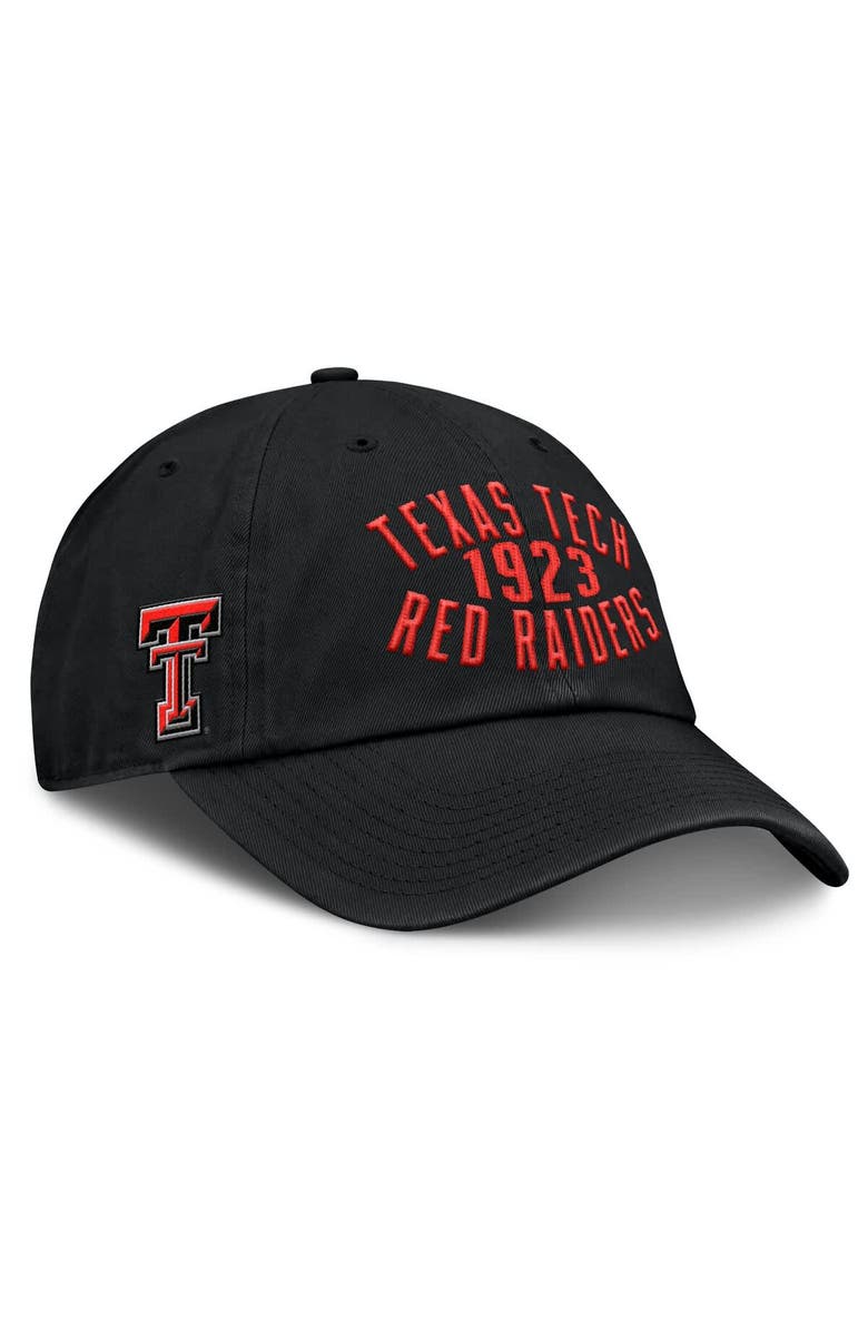 FANATICS Men's Fanatics Black Texas Tech Red Raiders Archer Adjustable Hat, Main, color, Black