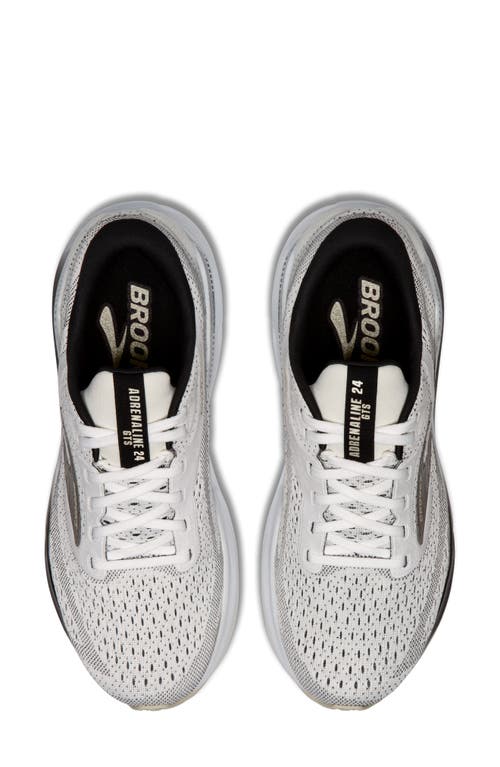 Brooks Women's Gts 24 Running Sneakers From Finish Line In White/black/pelican