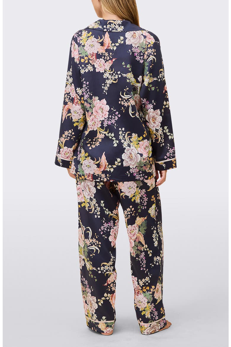 Betsy Cotton Sateen Pajamas, Alternate, color, NAVY