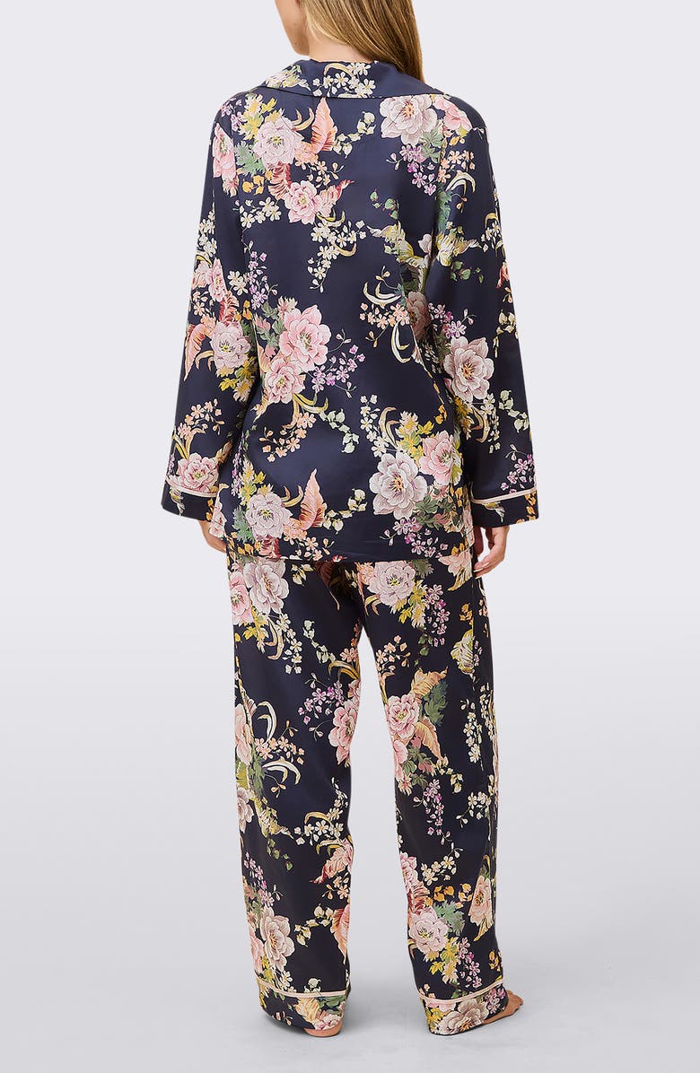 Papinelle Betsy Cotton Sateen Pajamas, Alternate, color, Navy