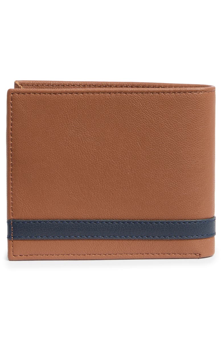Cole Haan Veronique Bifold Wallet, Alternate, color, Tan/ Navy