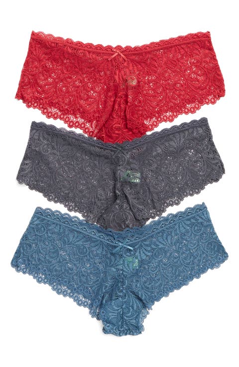 Intimates Assorted 3-Pack Lace Hipster Panties