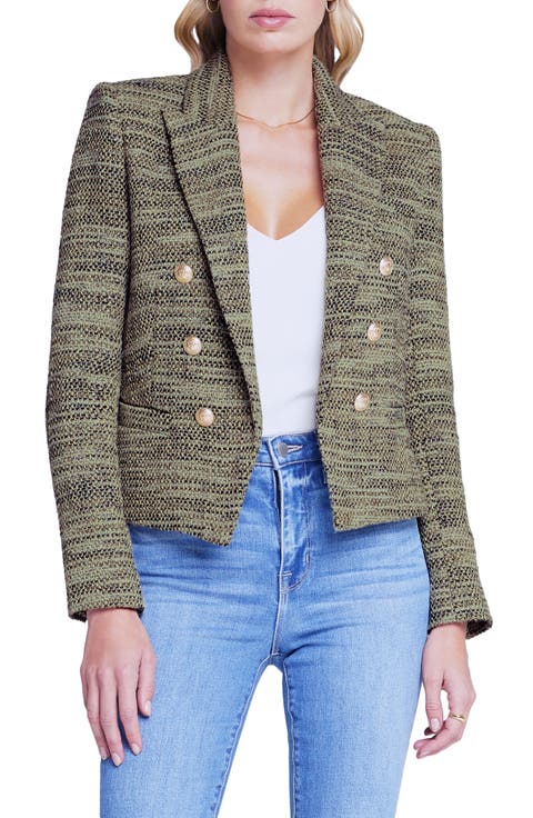 Brooke Double Breasted Crop Blazer