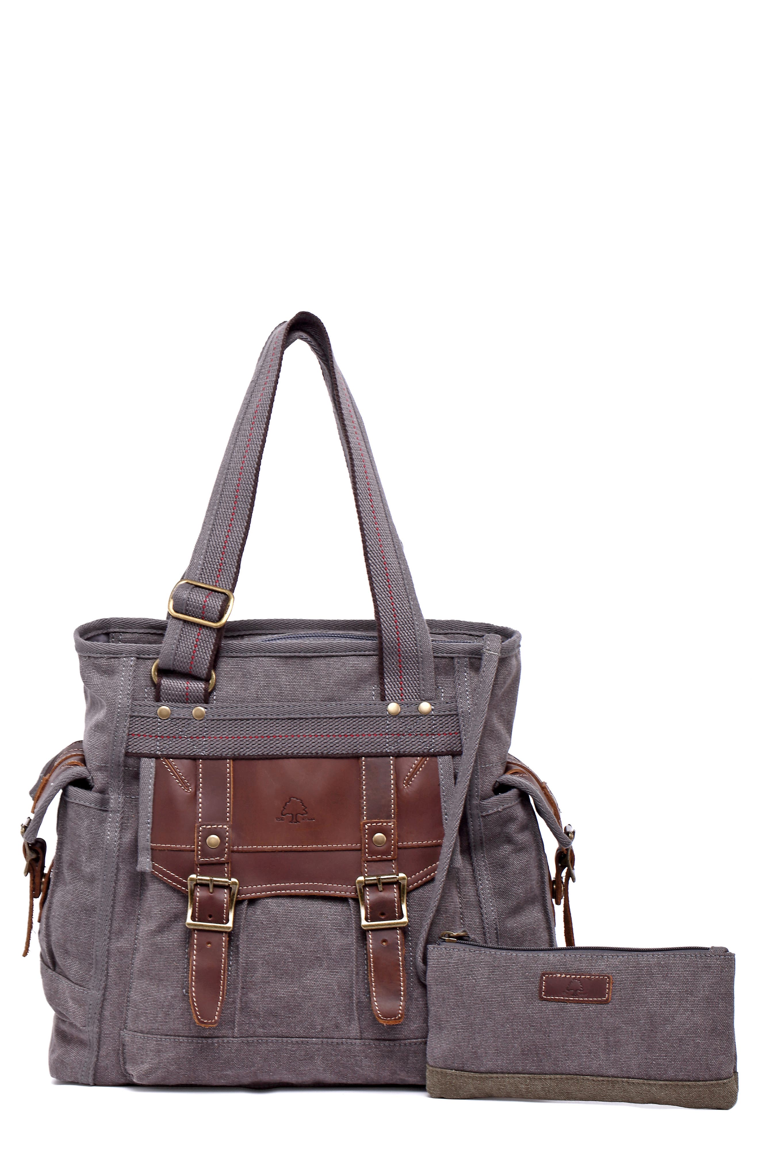 THE SAME DIRECTION Turtle Ridge Canvas Tote Bag, Main, color, 