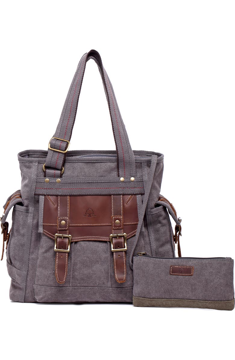 THE SAME DIRECTION Turtle Ridge Canvas Tote Bag, Main, color,