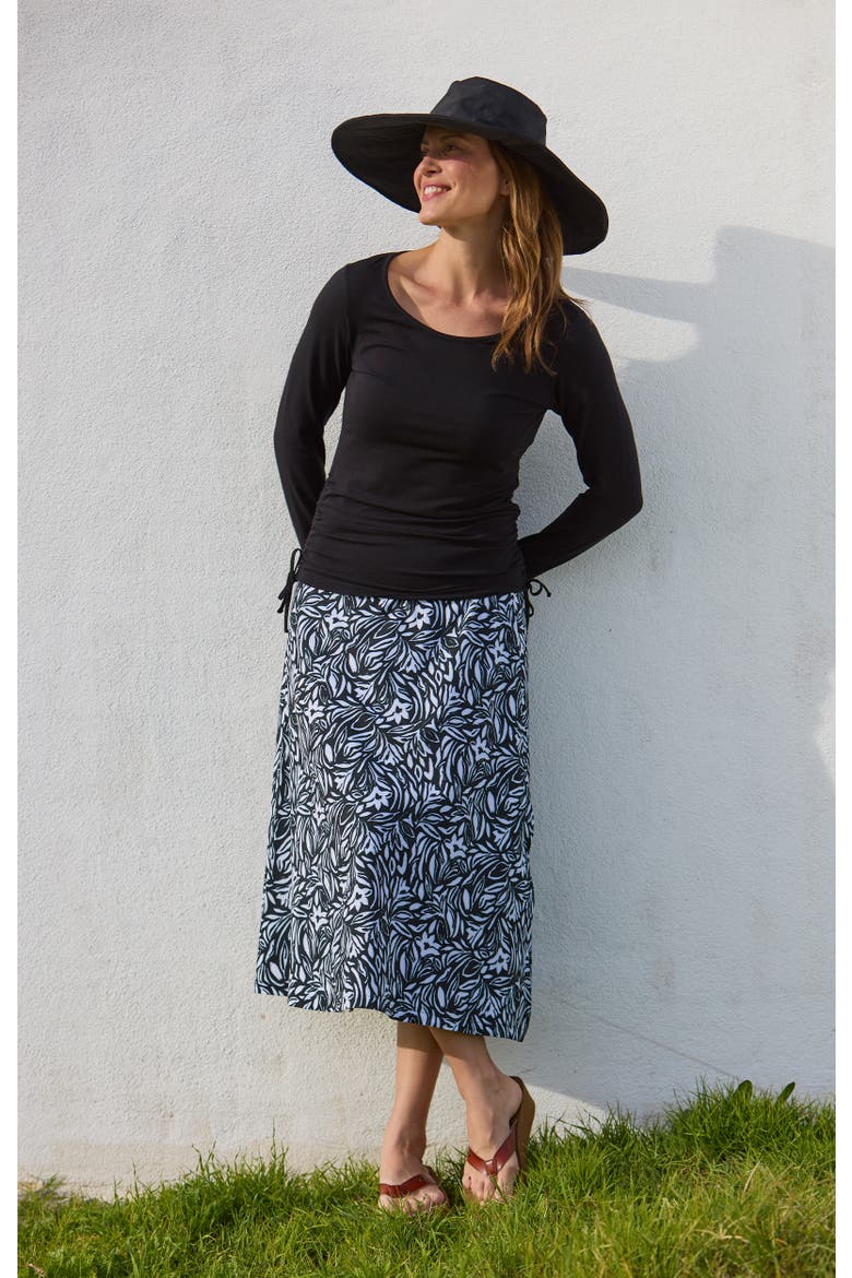 UPF Sun Wrap Skirt, Alternate, color, Baltic