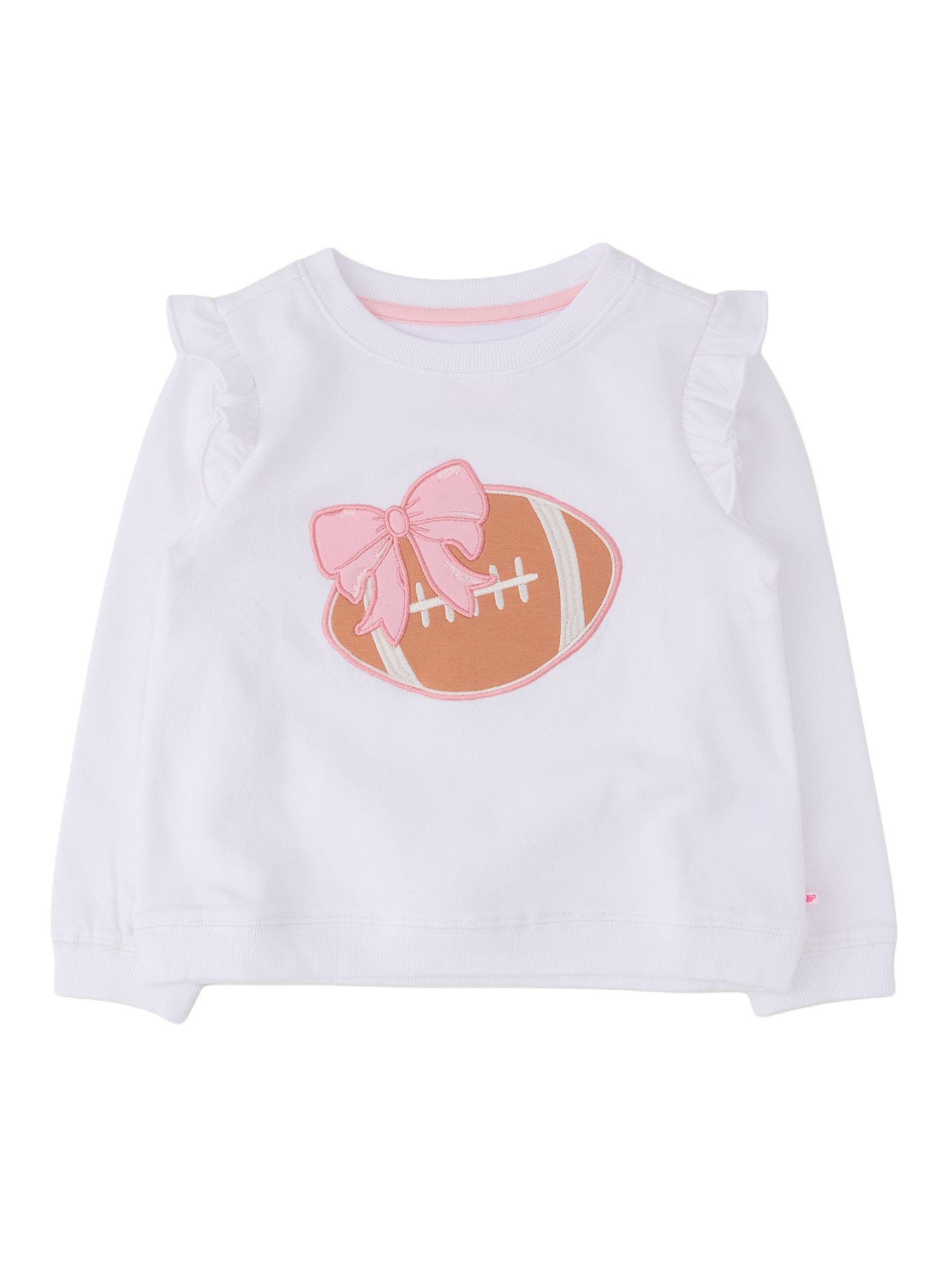 selected Football Bow White