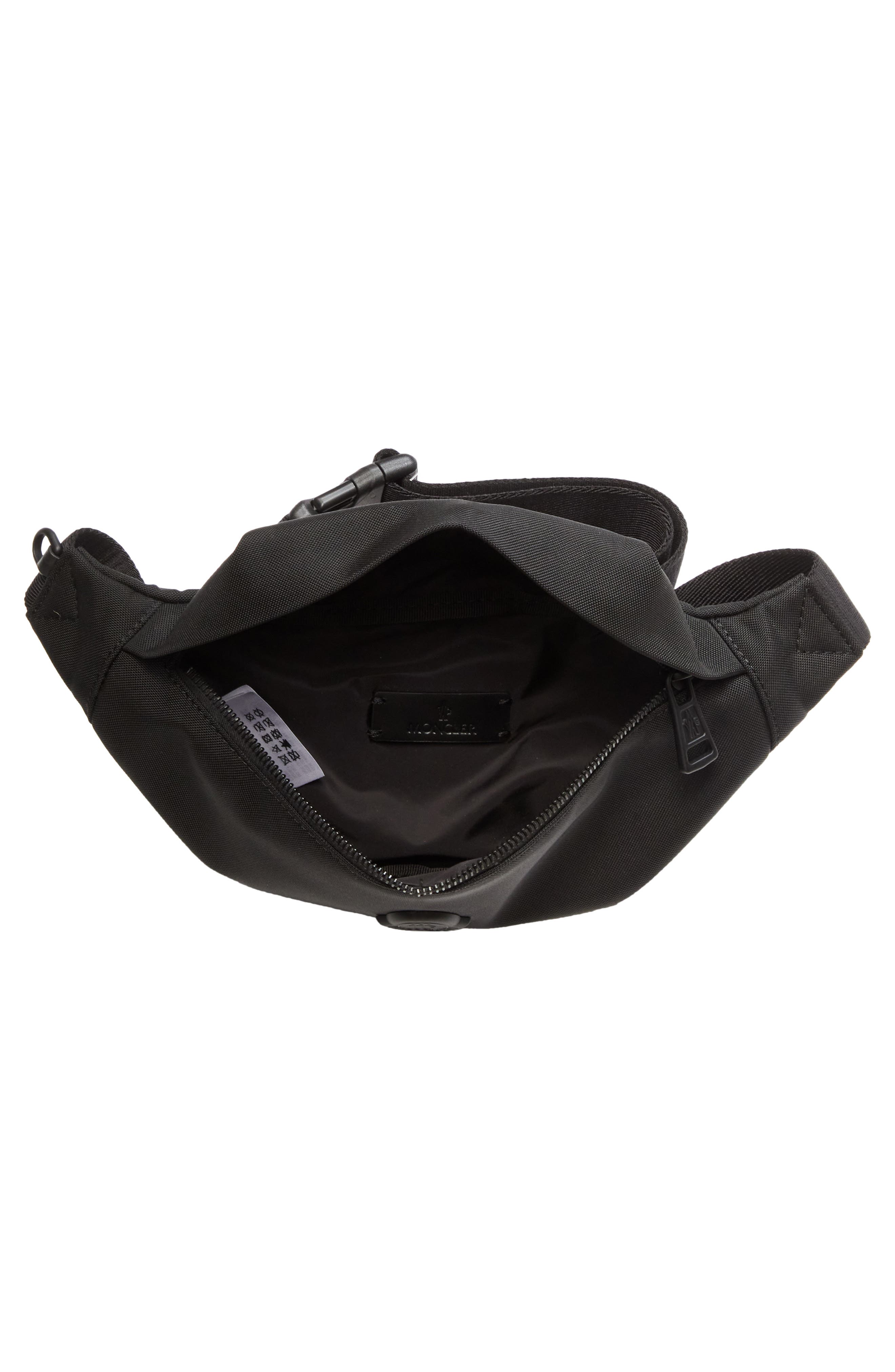 Moncler Small Durance Water Repellent Belt Bag, Alternate, color, Black