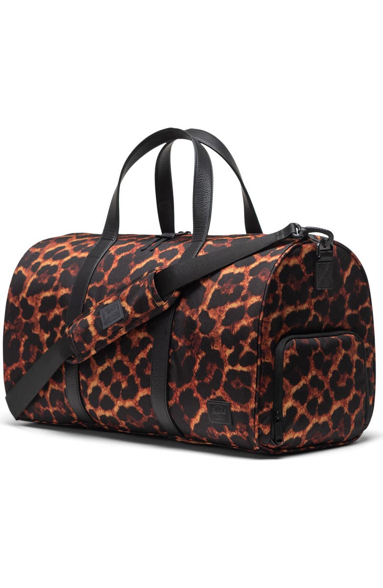 Herschel Supply Co. Novel Recycled Polyester Duffle Bag, Alternate, color, Digi Leopard