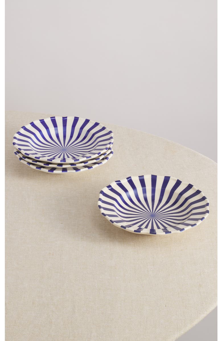 Maison Madison Home Mafalda 9,2'' Pasta Bowl Set of 4, Main, color, Blue/Cream