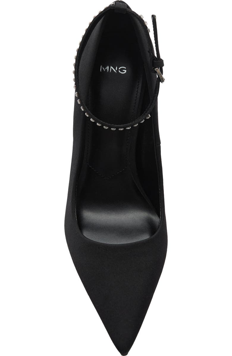 MANGO Ankle Strap Pointed Toe Pump, Alternate, color,