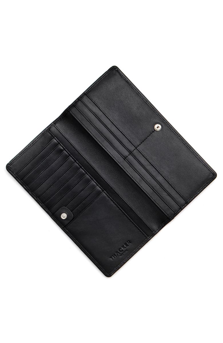 Thacker Anna Bifold Leather Wallet, Alternate, color, Black