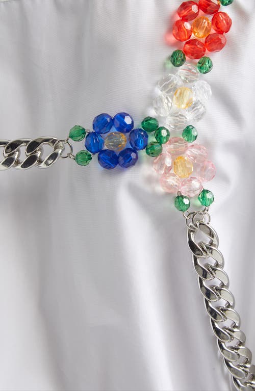 Noir Kei Ninomiya Beaded Chain Harness In Metallic