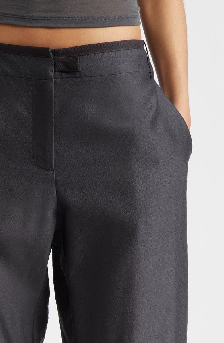 Paloma Wool Vira Wool & Silk Flare Leg Pants, Alternate, color, Black