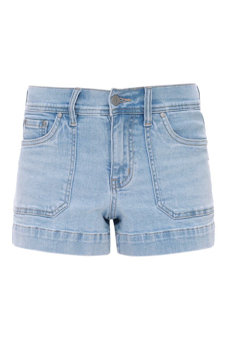Mid Rise Denim Shorts, Alternate, color, LIGHT BLUE