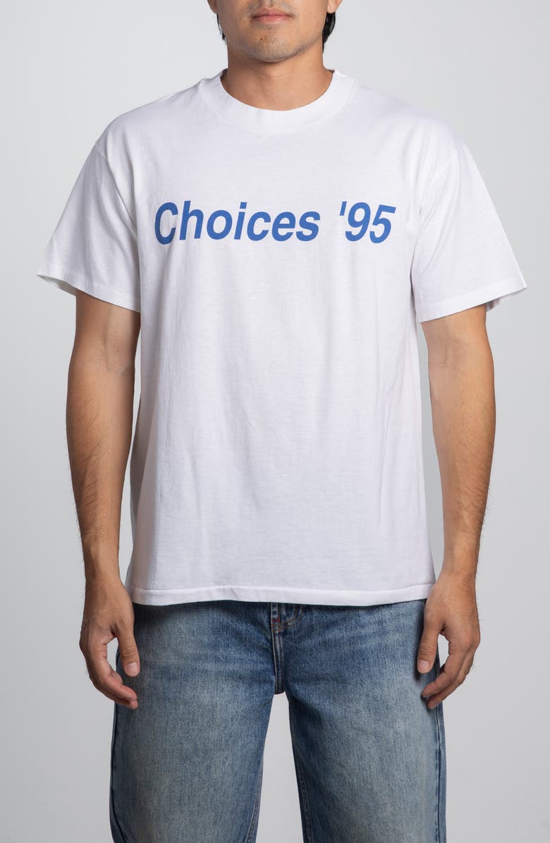 Elwood Vintage Choices '95 Graphic T-Shirt, Main, color, White