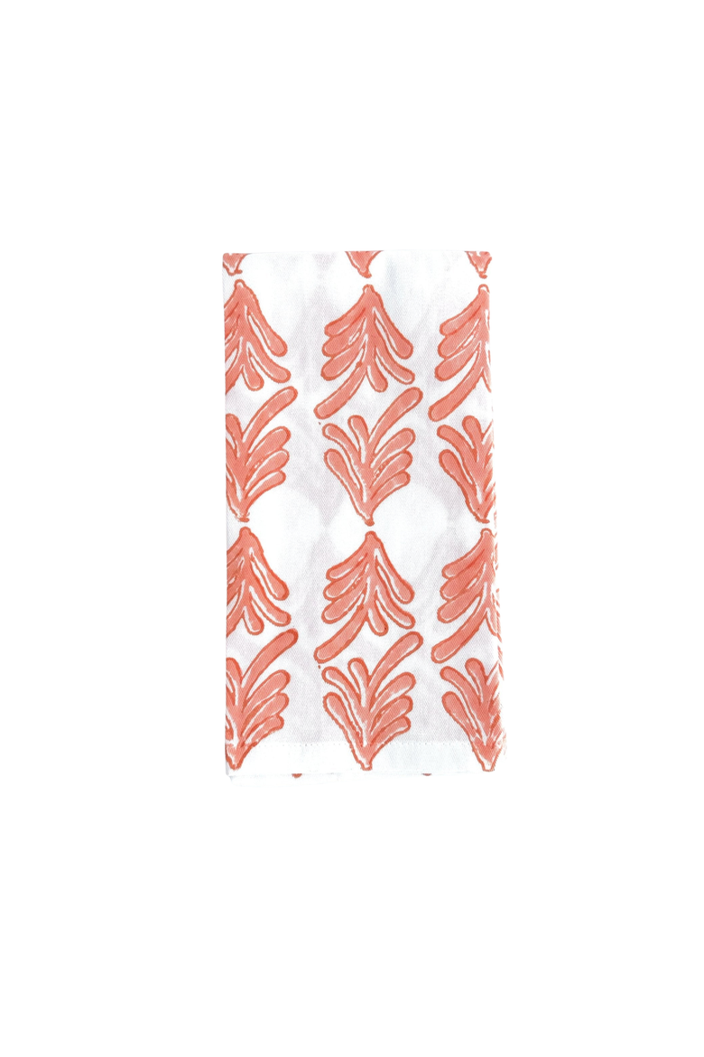 Palmetto Napkins - Set of 4, Alternate, color, Orange & Melon