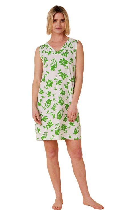 Pima Knit Nightgown Floral