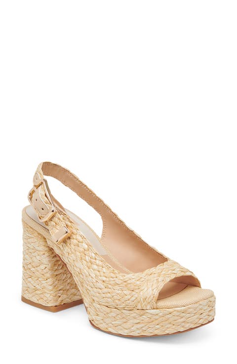 Flores Slingback Platform Sandal (Women)