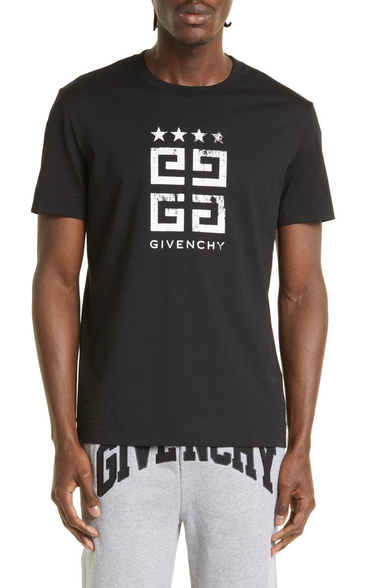 Givenchy Slim Fit 4G Logo Cotton Graphic T-Shirt, Main, color, 