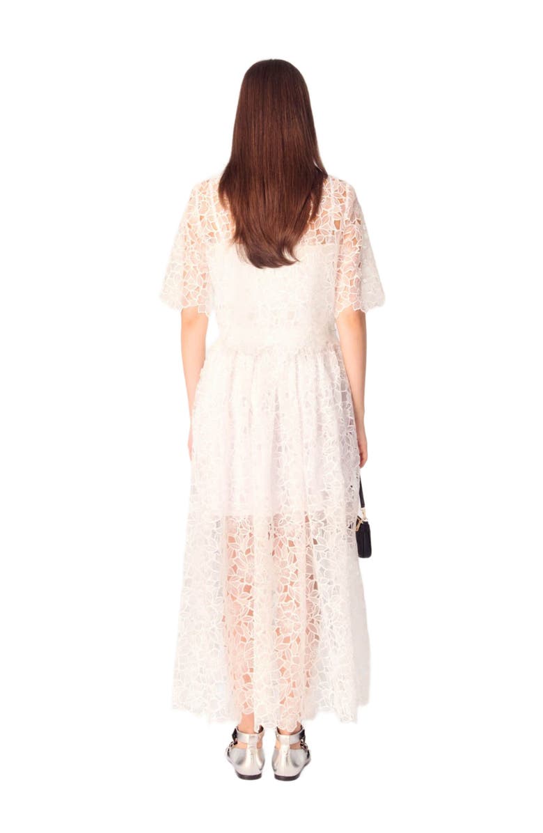 maje Floral lace maxi skirt, Alternate, color, 