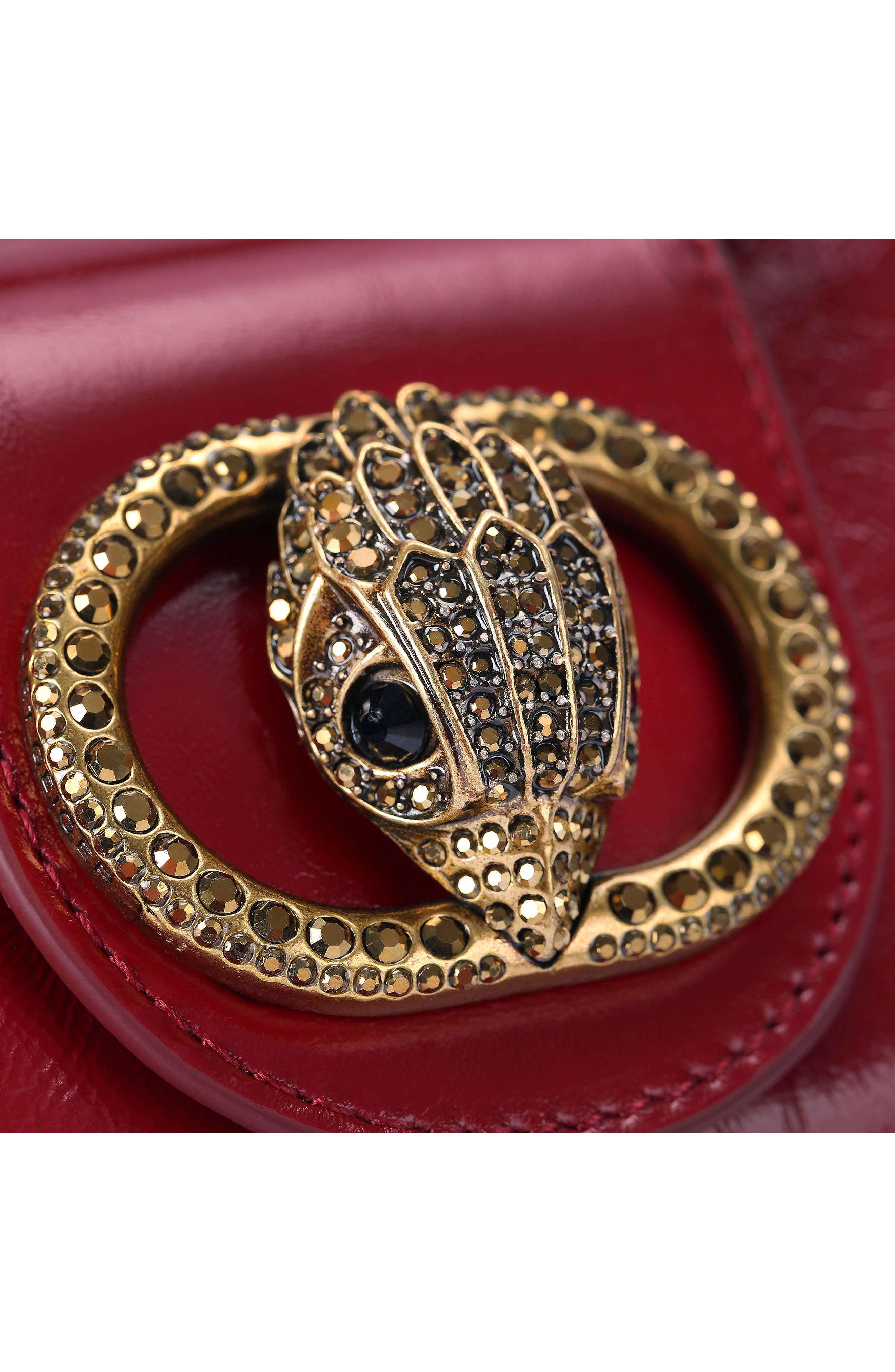 Kurt Geiger London Micro Chelsea Hobo Bag, Alternate, color, Red