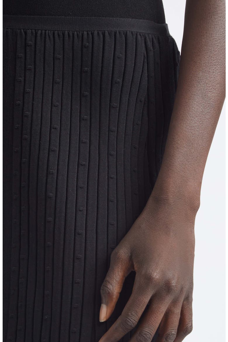 Monet Fine Bobble Knit Skirt, Alternate, color, BLACK