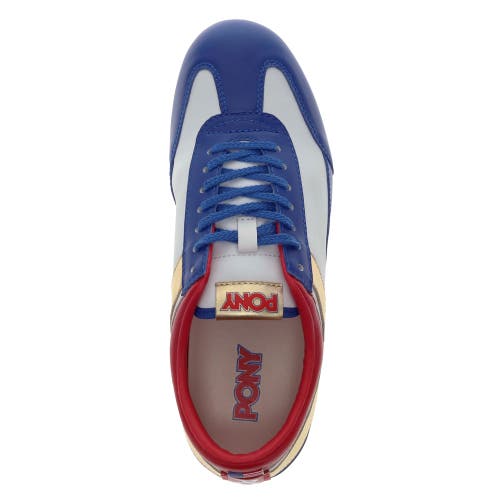 Pony Mens Racer Lux Genuine Leather Premium Lace Up Athletic Sneaker Shoe In Multi