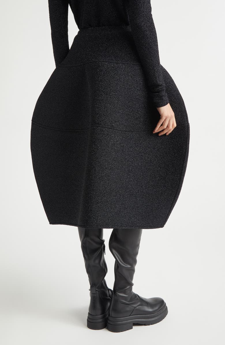 MELITTA BAUMEISTER Foamy Ball Padded Glitter Skirt, Alternate, color, Black