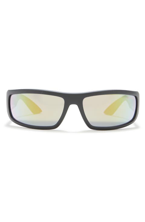 65mm Irregular Rectangular Sunglasses