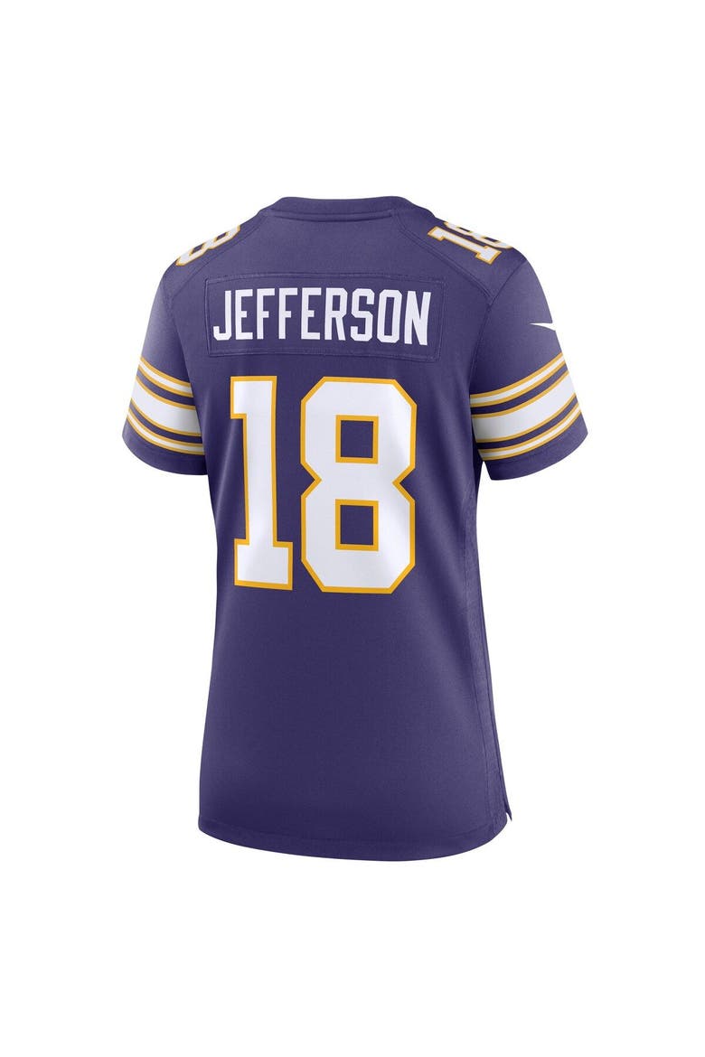 Women's Nike Justin Jefferson Purple Minnesota Vikings Player Jersey, Alternate, color, Purple